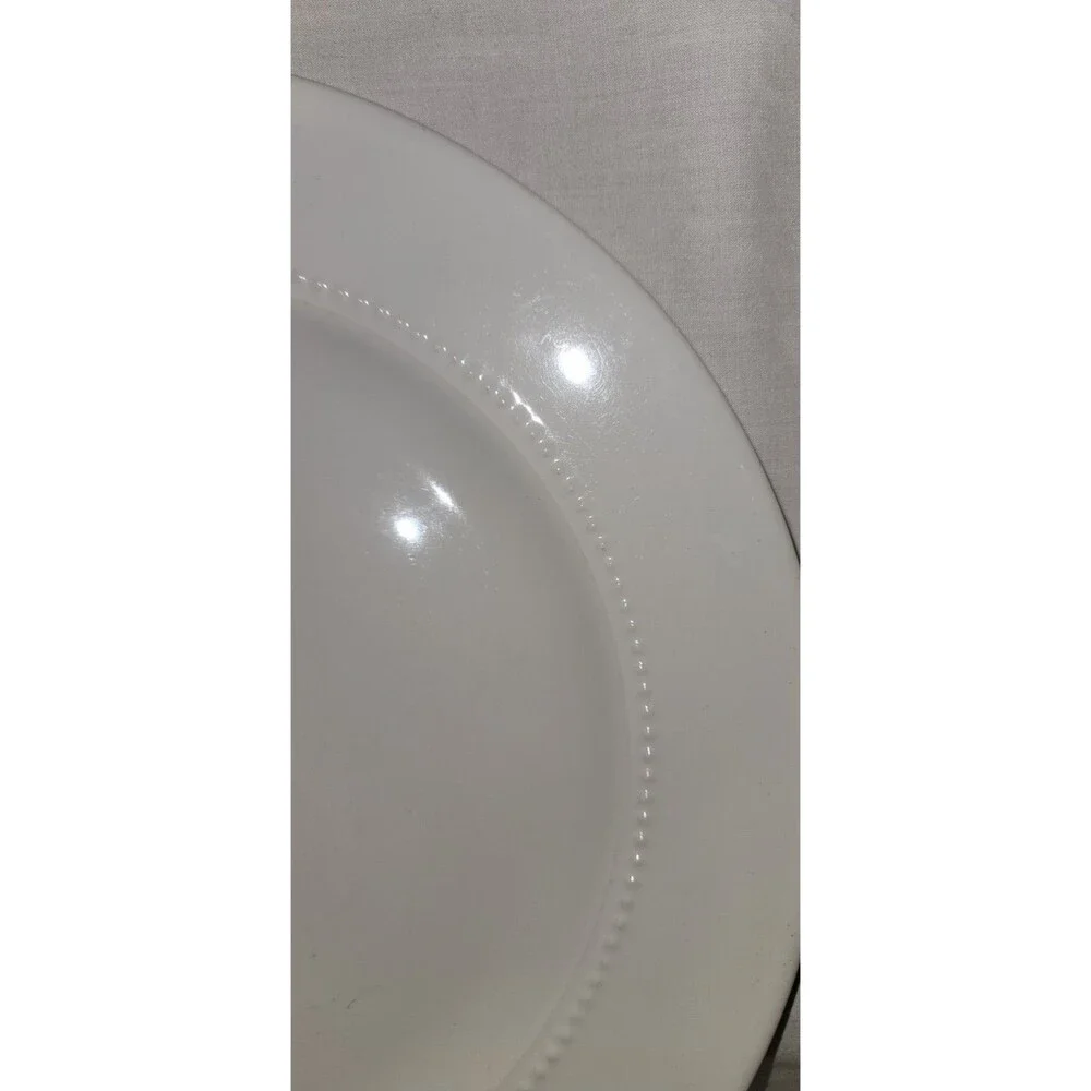 Target Home White Hobnail Porcelain Dinner Plates 11″ Set of 2 Replacement